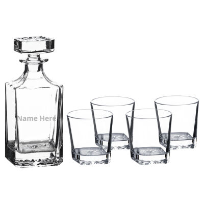 Decanter Set with Four Glasses and Gift Box Decanter Set with Four Glasses and Gift Box Thumbnail